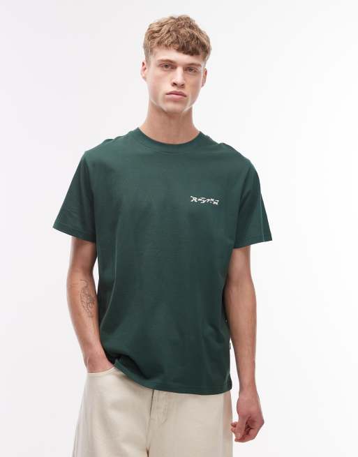 Rhythm scramble t-shirt in pine green, 3 of 5