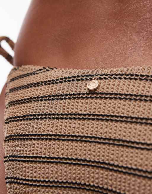 Rhythm - Sol - Slip bikini sgambati a righe multicolore con laccetti laterali, 4 di 4