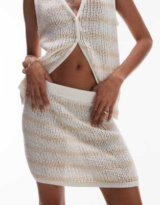 Rhythm Sol Stripe Knit Mini Skirt