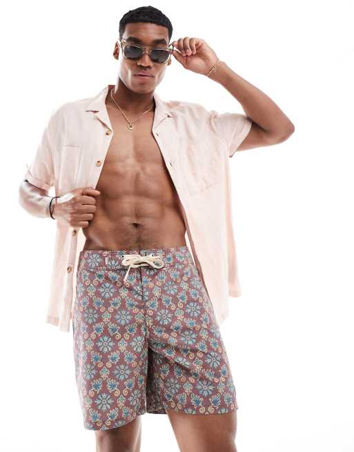 Rhythm – Strand – Badehose mit abstraktem Muster