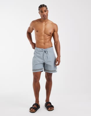 Rhythm Stripe Trunks In Blue