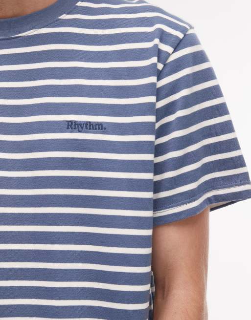 Rhythm t-shirt in blue stripe, 5 of 5