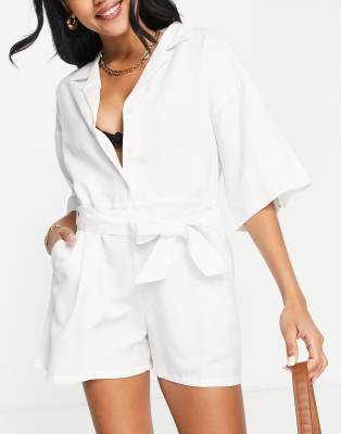 Rhythm Vacay beach romper in white 