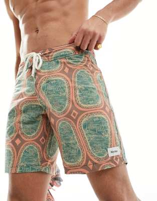 Rhythm vista swim trunk in multi