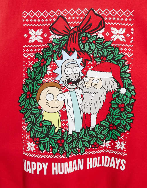 Rick and morty sale happy human holiday sweater