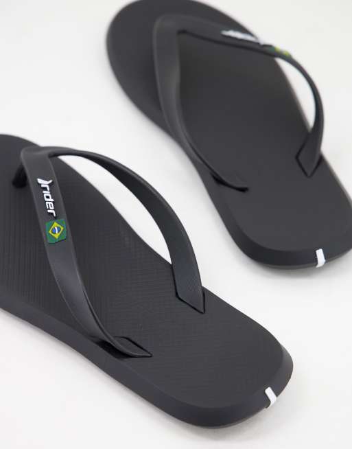 Rider R1 21 flip flops in black