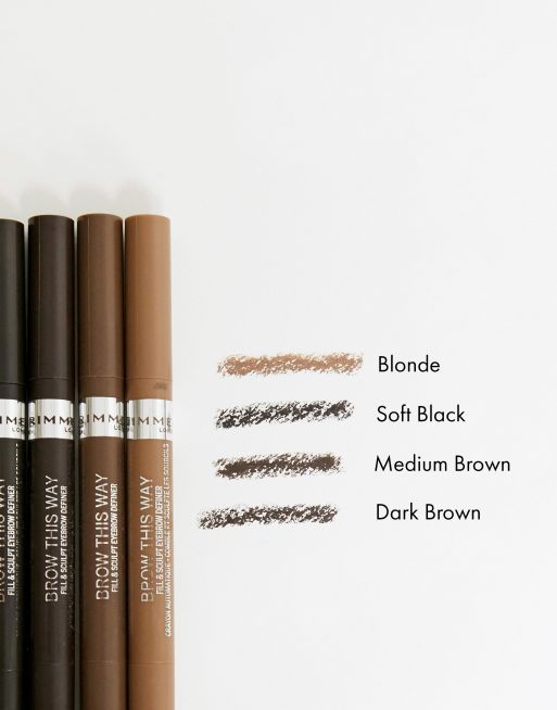 Rimmel Brow This Way Fill Sculpt Brow Pencil