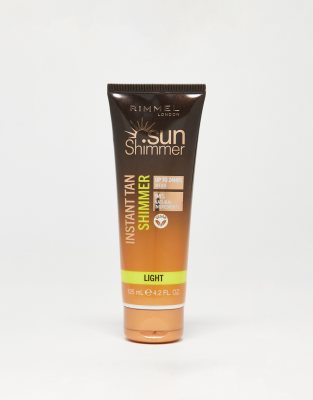 Rimmel London Sunshimmer Instant Tan Face & Body - Light Shimmer 125ml - ASOS Price Checker