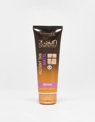 Rimmel London Sunshimmer Instant Tan Face & Body - Medium Matte 125ml-brown