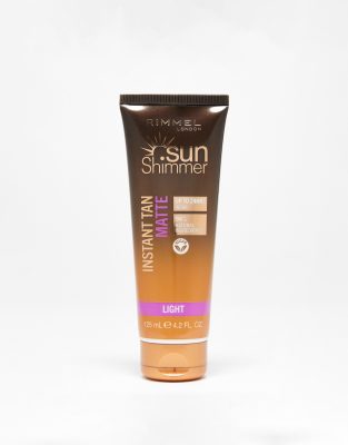 Rimmel London - Sunshimmer Instant Tan Face & Body - Selbstbräuner - Light Matte, 125 ml-Brown