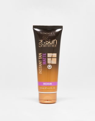 Rimmel London - Sunshimmer Instant Tan Face & Body - Selbstbräuner - Medium Matte, 125 ml-Brown