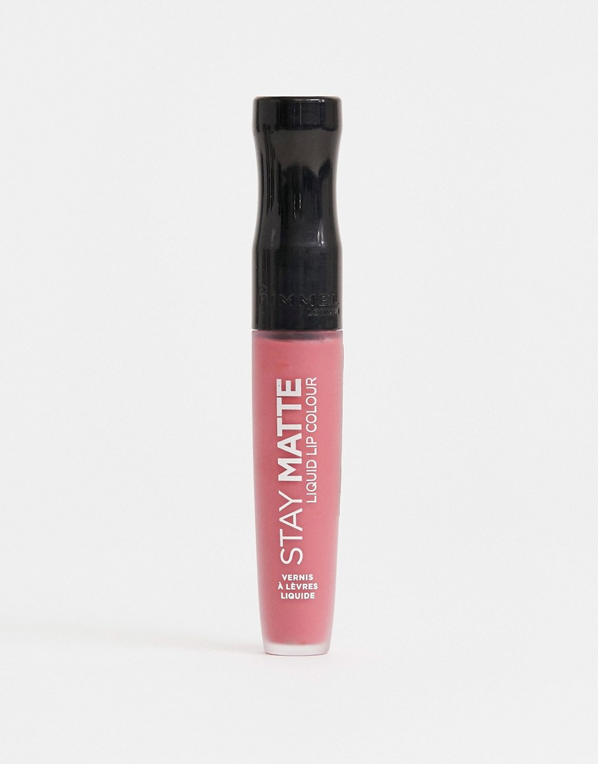 Rimmel Stay Matte Liquid Lip Colour 5.5ml Rose and Shine-Pink