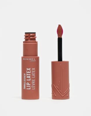 Rimmel - Thrillseeker - Lip Latex - Flüssig-Lippenstift in der Farbe 250 Honey-Bun-Neutral