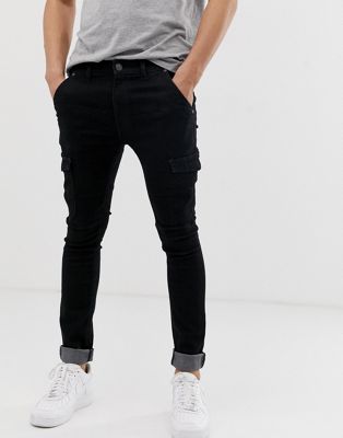 Ringspun utility pocket jeans
