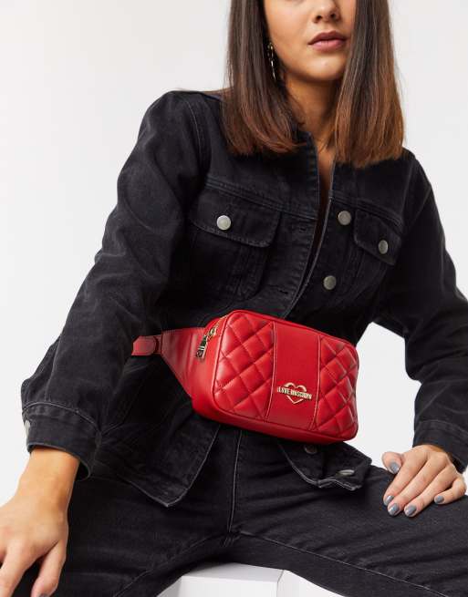 Riñonera de sintético detalle Love Moschino | ASOS