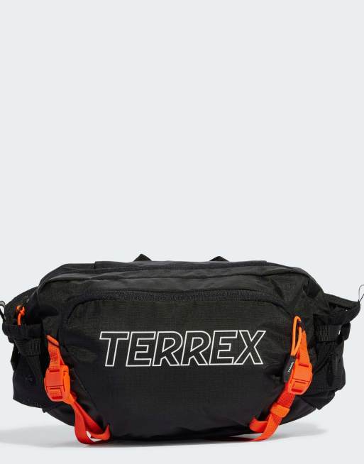 Riñonera negra, blanca y naranja impacto Terrex Aeroready de adidas