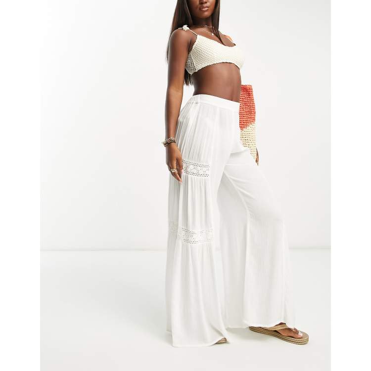 Rip Curl Alira beach pants in white