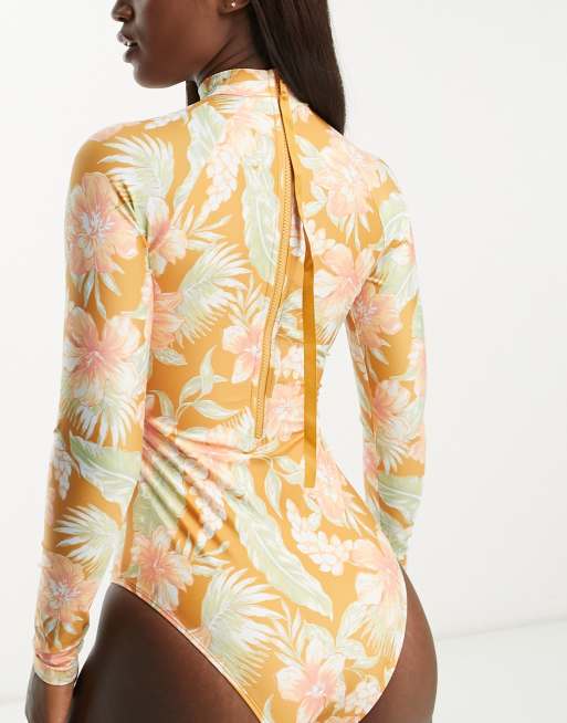 Rip Curl フラワープリント Rip Curl Always Summer surf swimsuit in retro flower print