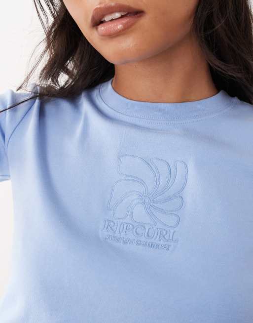 Rip Curl beach baby tee in sky blue, 4 of 4