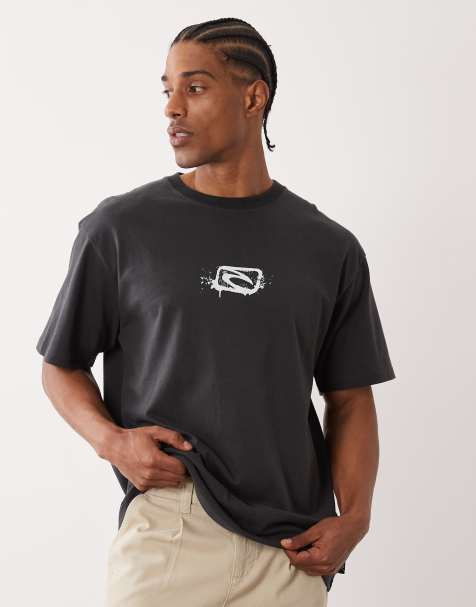 Rip Curl - Camiseta negro lavado con estampado Search - view 1