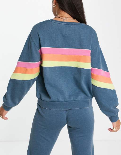 Rip Curl Golden State co ord oversized sweat in blue