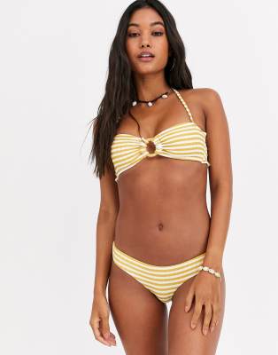 bandeau bikini yellow