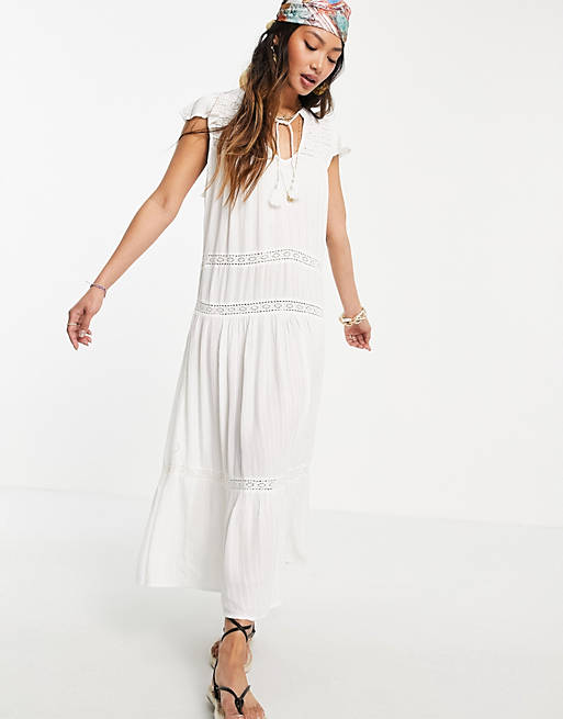 Dresses Rip Curl Layla maxi dress in white 