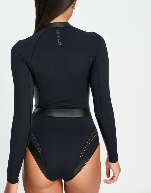 Rip Curl Mirage Ultimate long sleece surf suit in black
