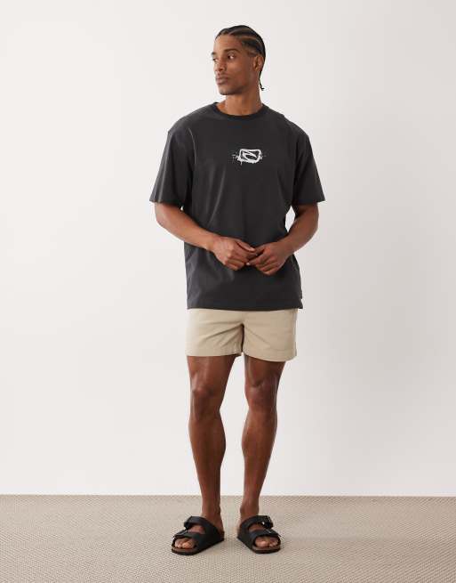 Rip Curl - Search - T-shirt met print in zwart met wassing, 2 van 5