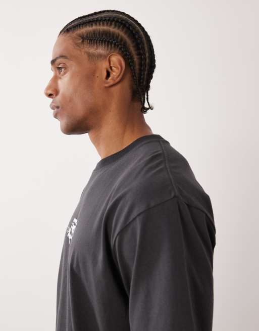 Rip Curl - Search - T-shirt met print in zwart met wassing, 4 van 5