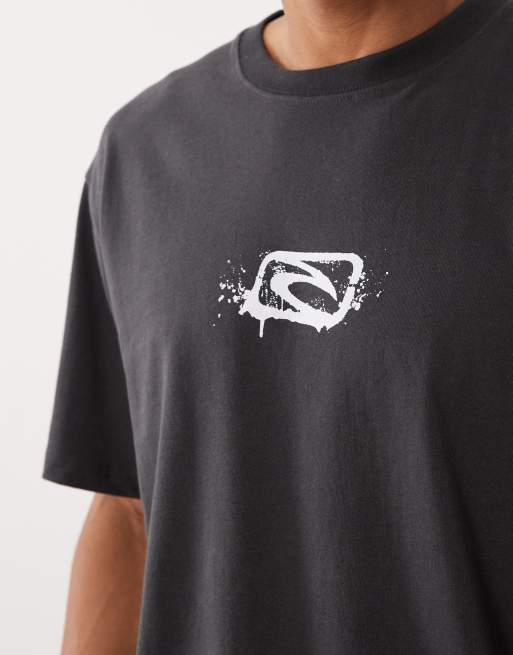 Rip Curl - Search - T-shirt met print in zwart met wassing, 5 van 5