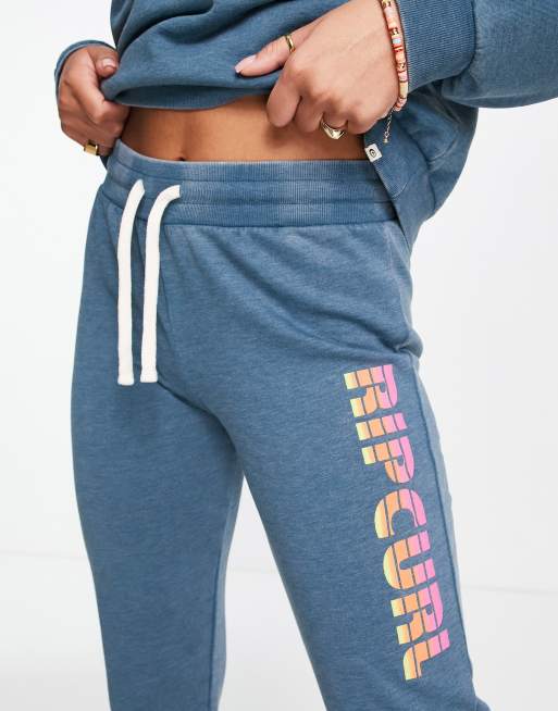 Rip Curl Wave Shapers co ord tracksuit bottoms in blue ASOS