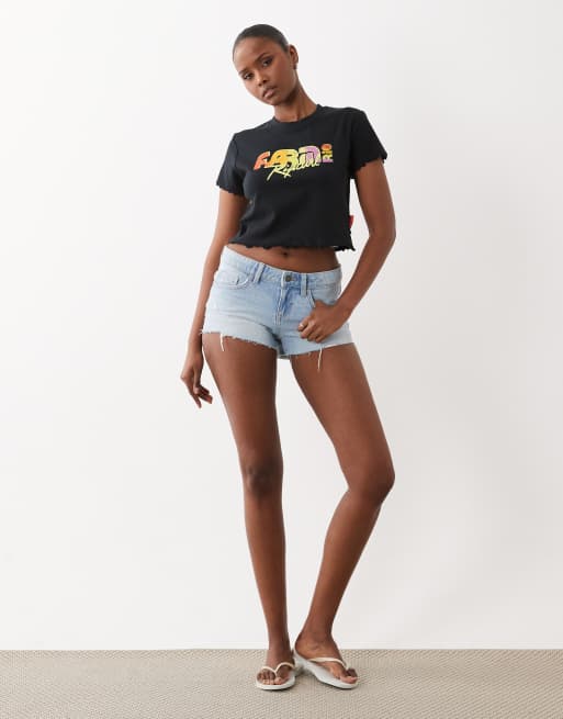 Rip Curl X Farm Rio baby tee in black, 2 of 4