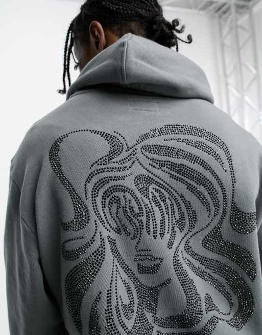 Rip N Dip - Beautiful Trip - Hoodie in antraciet met versiering op de borst en rug