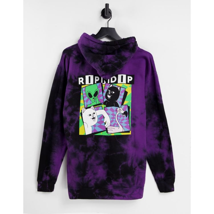 Rip N Dip Sid tie dye hoodie in purple ASOS