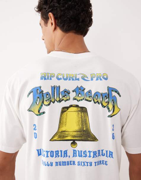 Ripcurl bells pro print T-shirt in white - view 1