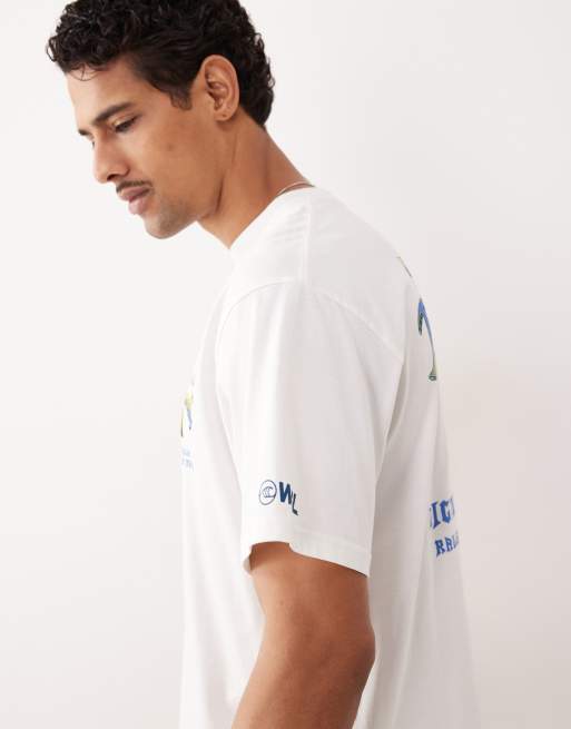 Ripcurl – Biały T-shirt z nadrukiem Bells Pro, 4 z 5