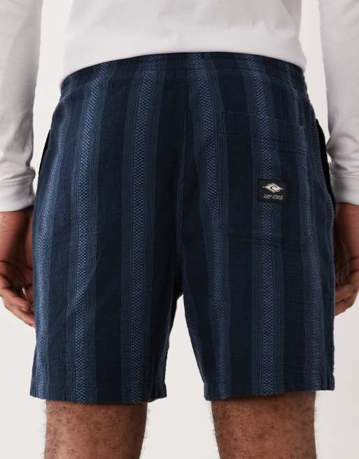 Ripcurl – Gestreifte Volley-Shorts in Marineblau, 3 von 5