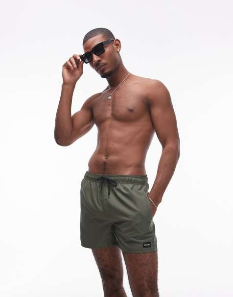 Ripcurl – Offset – Volley-Badeshorts in Olivgrün - view 1