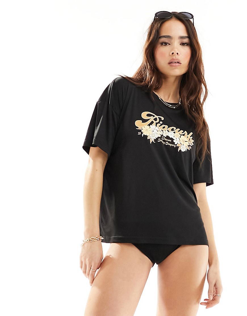 Ripcurl sea of dreams relaxed UPF S/S T-shirt-Black