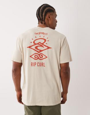 Ripcurl Search Icon Print T-shirt In White
