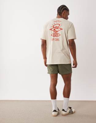 Ripcurl Search Icon Print T-shirt In White