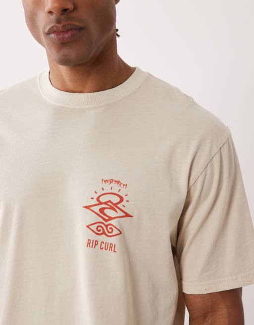 Ripcurl - Search Icon - T-shirt met print in vintage wit, 5 van 5