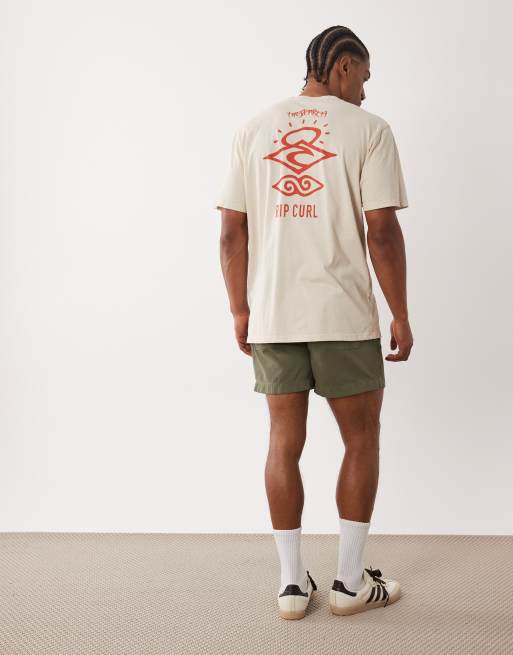 Ripcurl – Search Icon – Vintagevit t-shirt med tryck, 2 av 5