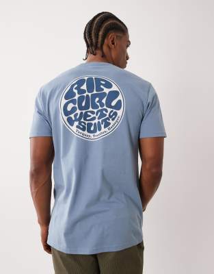 Ripcurl Wettie Print T-shirt In Blue