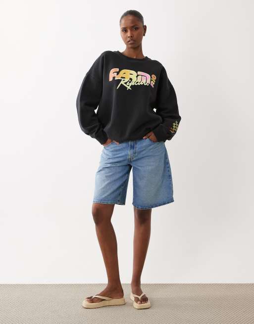 Ripcurl X Farm Rio - Sort sweatshirt, 2 af 4