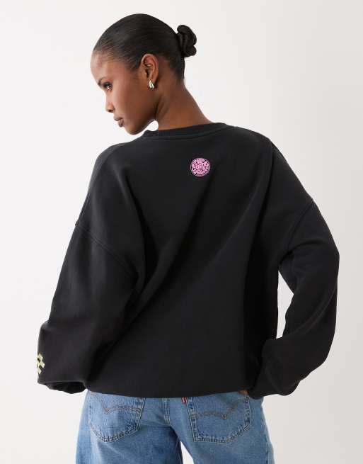 Ripcurl X Farm Rio - Sweatshirt in zwart, 4 van 4