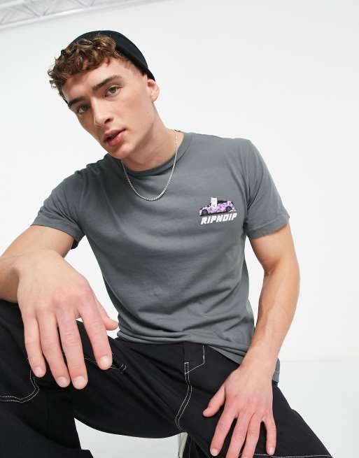 RIPNDIP – Already Won – Grafitowy T-shirt z grafiką z przodu i na plecach, 4 z 4