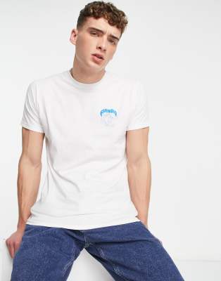 RIPNDIP bassrush t-shirt in white with chest and back print