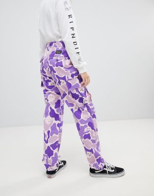 ripndip purple camo pants